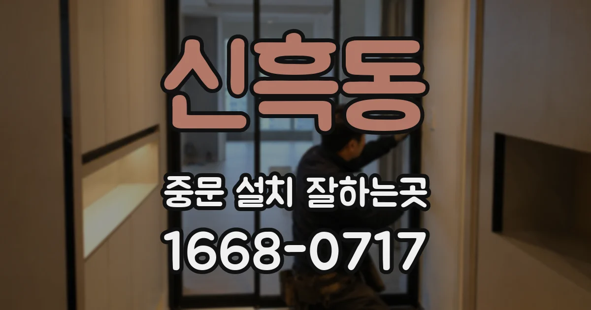 신흑동 중문 설치 잘하는곳