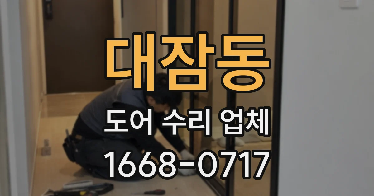 대잠동 도어 수리 업체