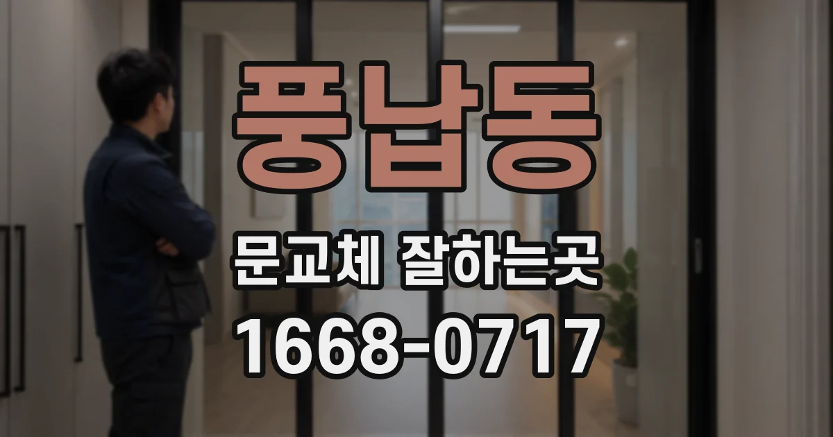 풍납동 문교체 잘하는곳