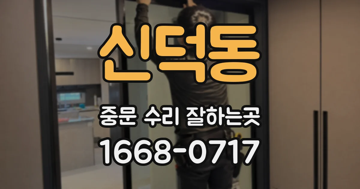 신덕동 중문 수리 잘하는곳