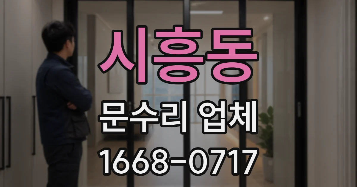 시흥동 문수리 업체