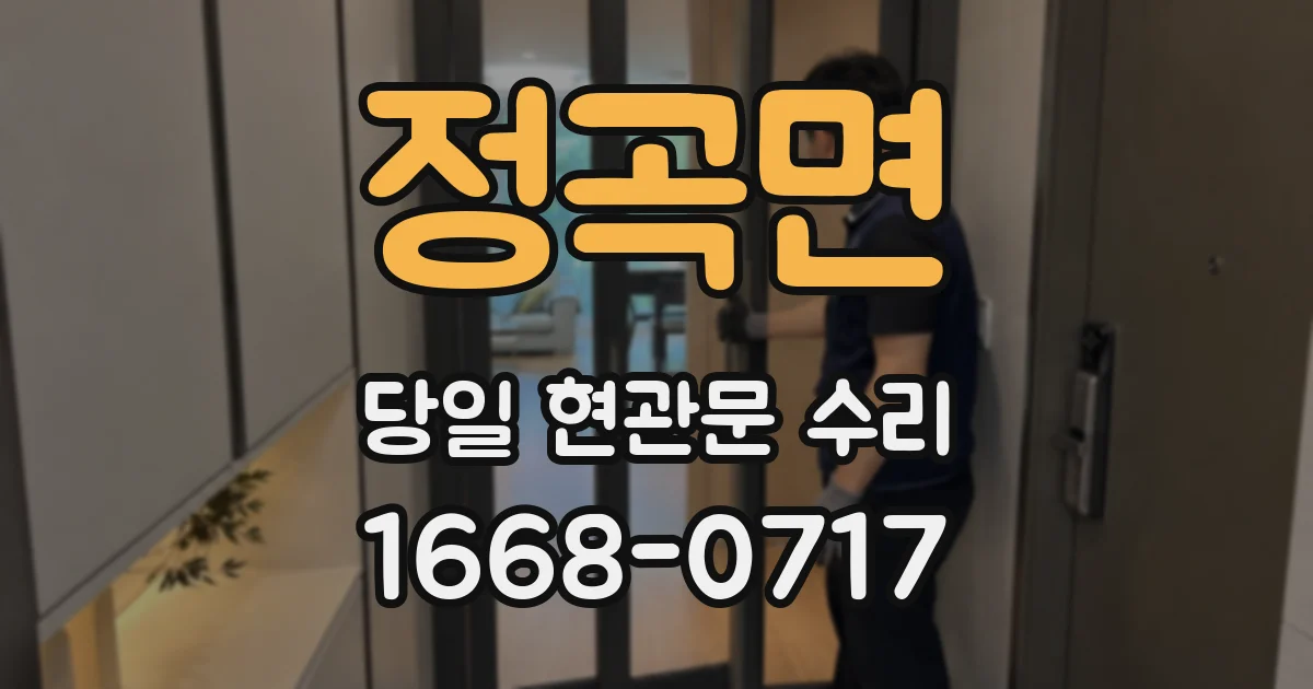 정곡면 당일 현관문 수리