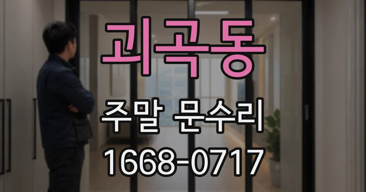 괴곡동 주말 문수리