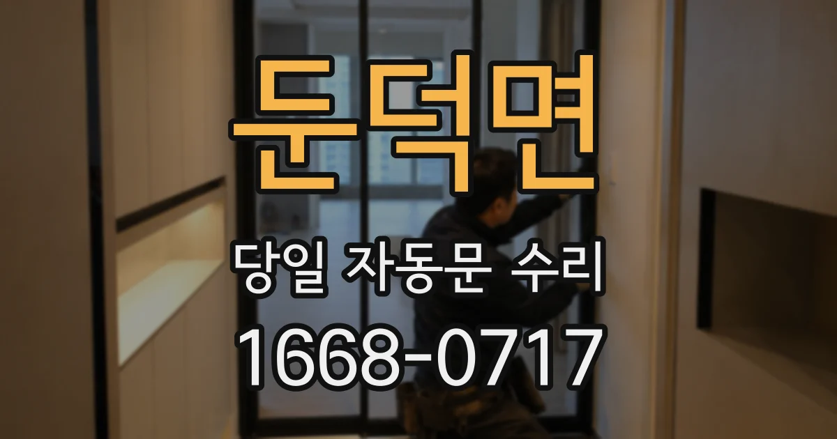 둔덕면 당일 자동문 수리