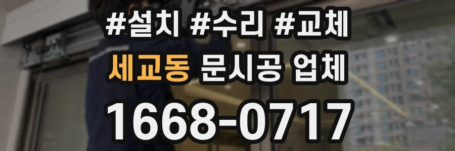 세교동 문시공 업체