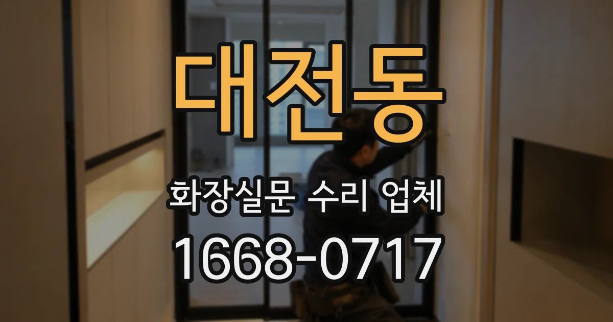 대전동 화장실문 수리 업체