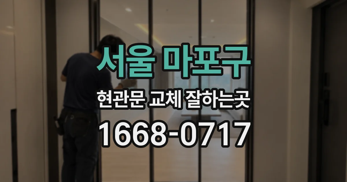 서울 마포구 현관문 교체 잘하는곳