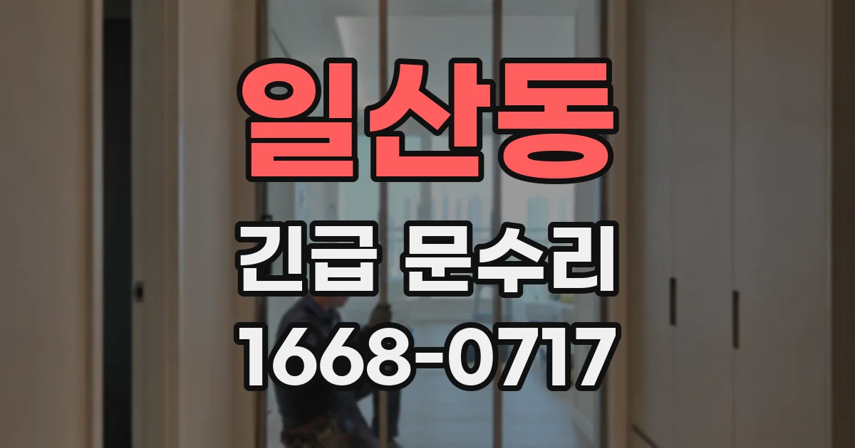 일산동 긴급 문수리