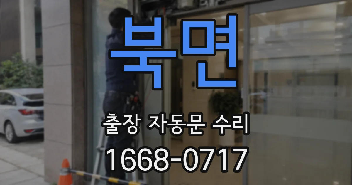 북면 출장 자동문 수리