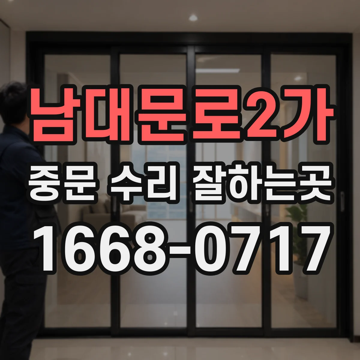 남대문로2가 중문 수리 잘하는곳