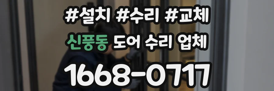신풍동 도어 수리 업체