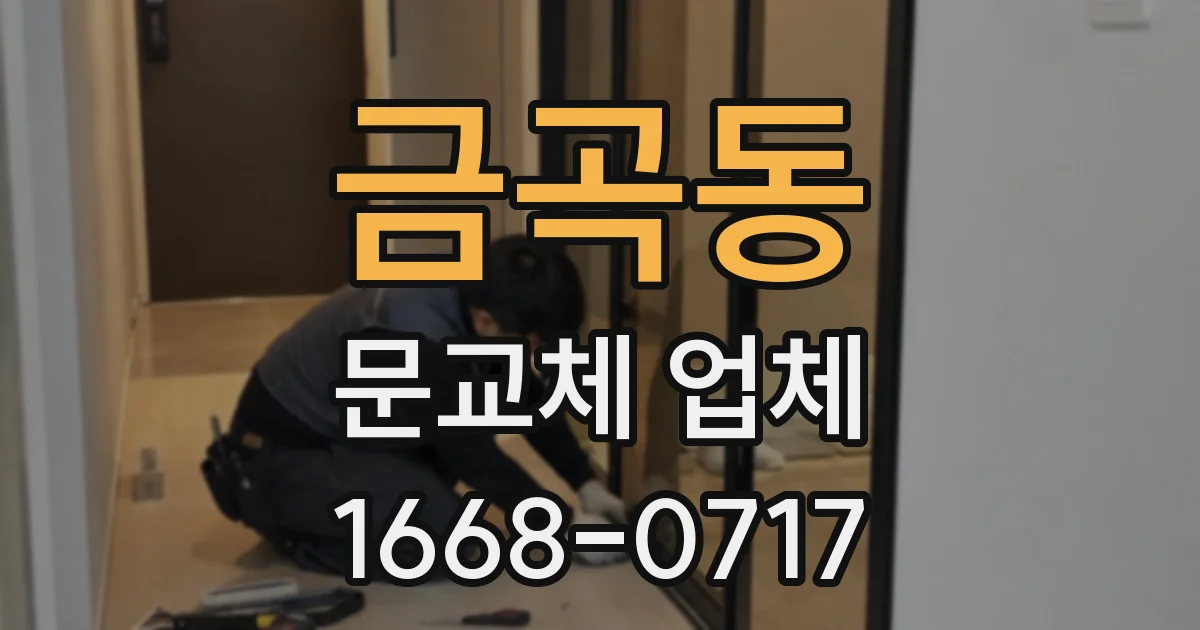 금곡동 문교체 업체