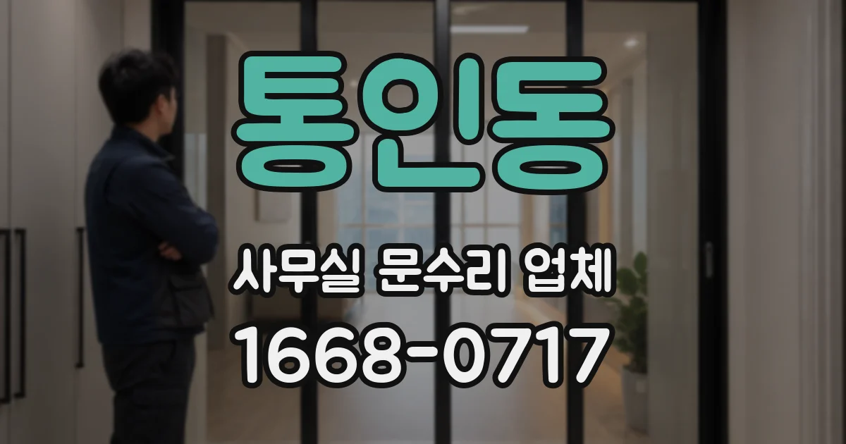 통인동 사무실 문수리 업체