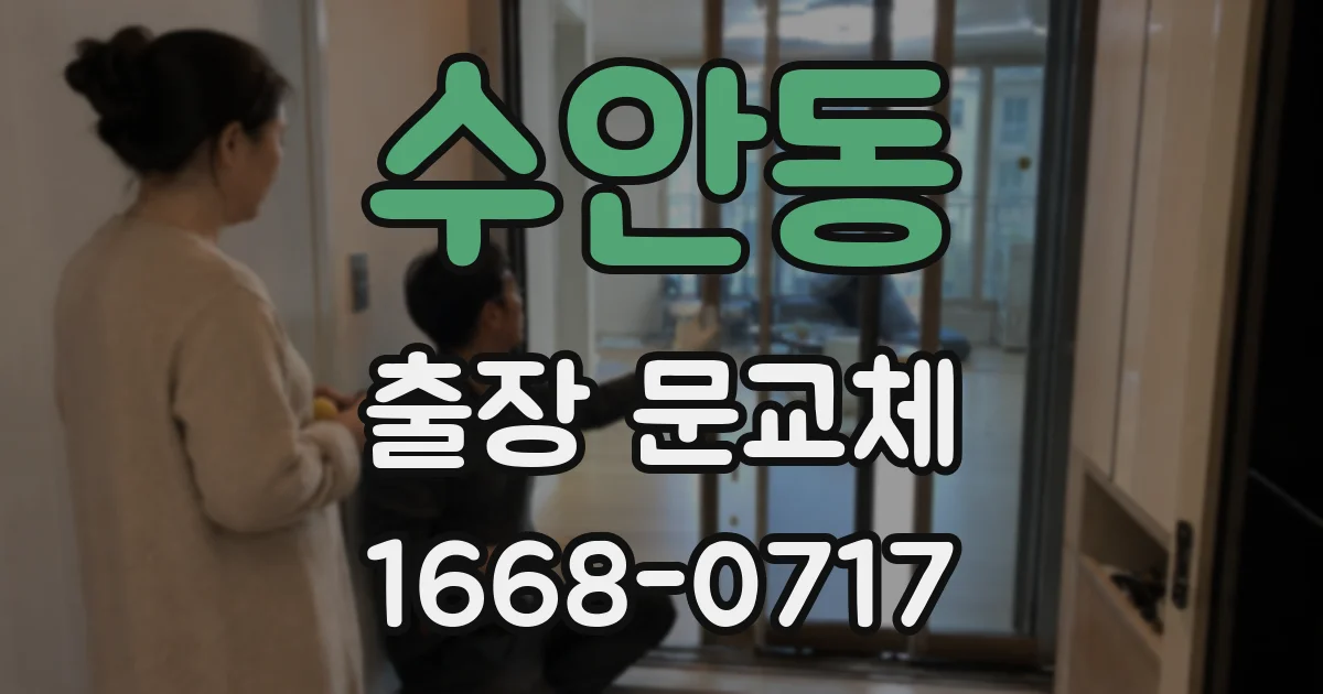 수안동 출장 문교체