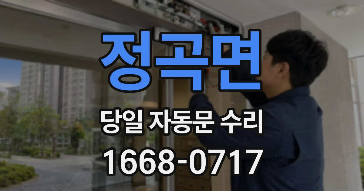 정곡면 당일 자동문 수리