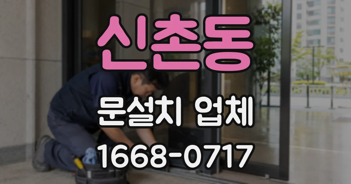 신촌동 문설치 업체