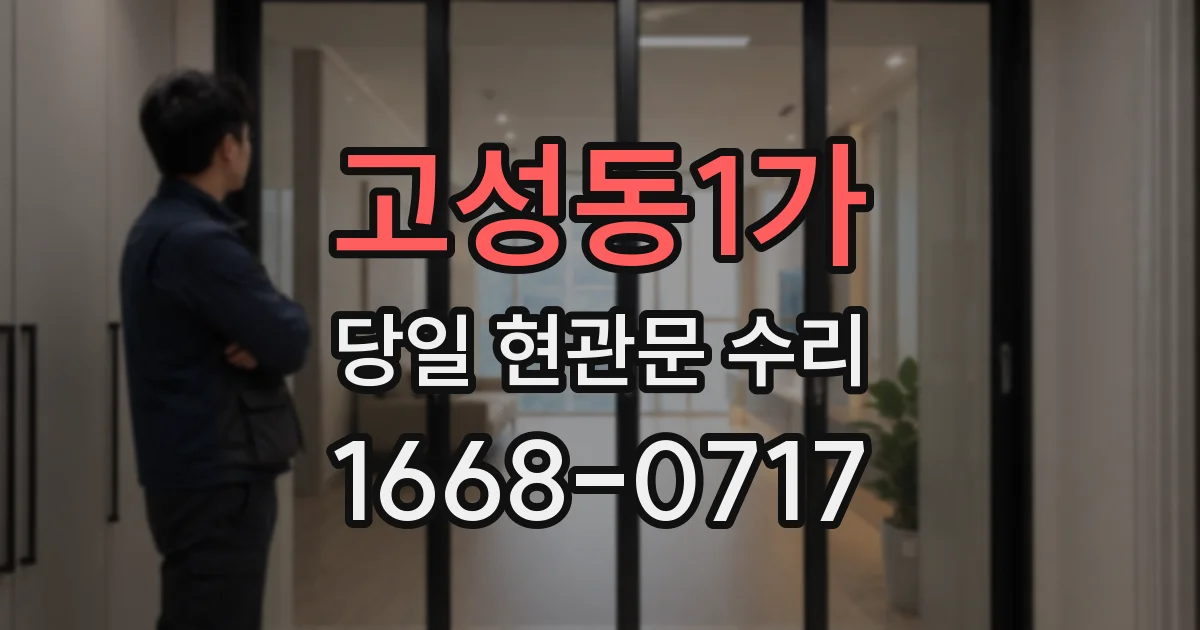 고성동1가 당일 현관문 수리