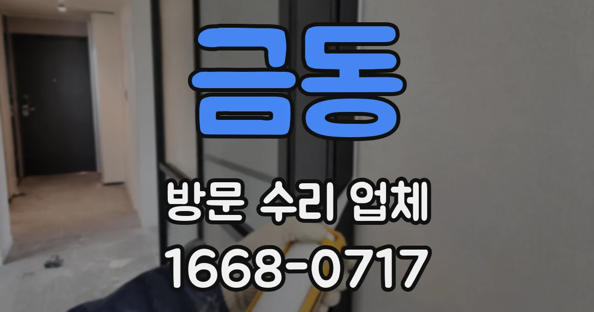 금동 방문 수리 업체