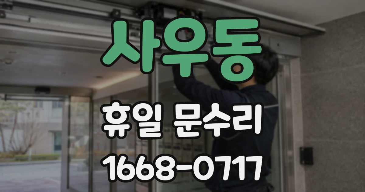 사우동 휴일 문수리