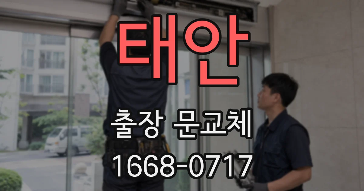 태안 출장 문교체