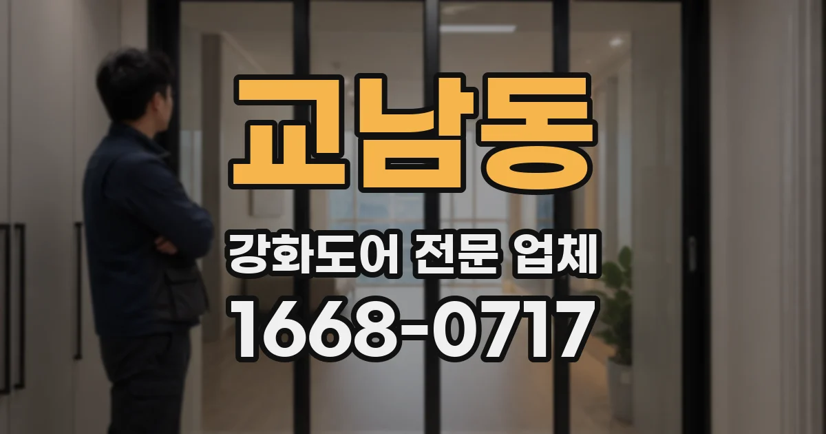 교남동 강화도어 전문 업체