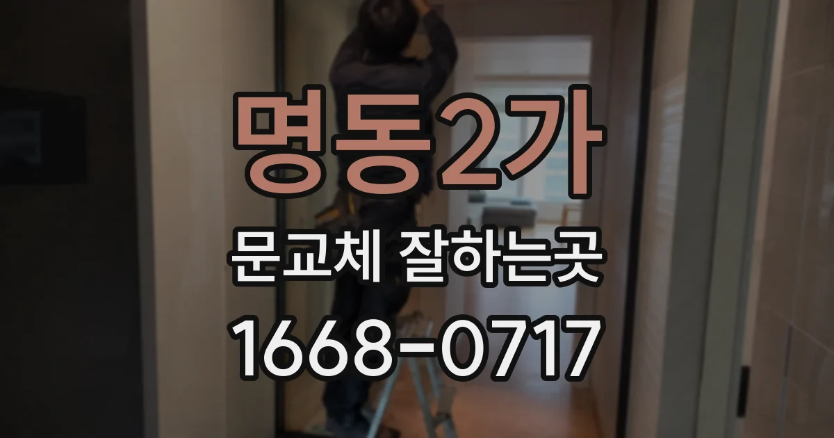 명동2가 문교체 잘하는곳
