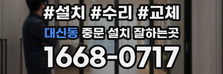 대신동 중문 설치 잘하는곳