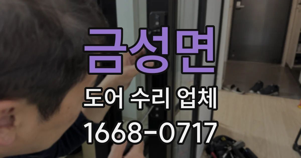금성면 도어 수리 업체