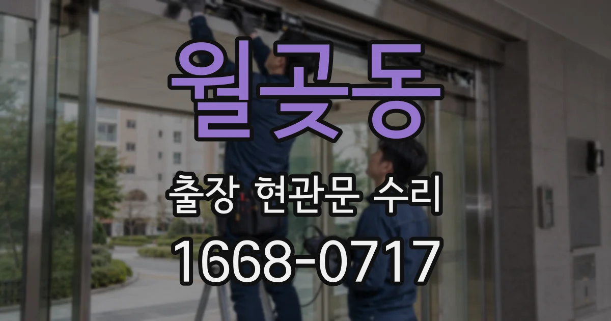 월곶동 출장 현관문 수리
