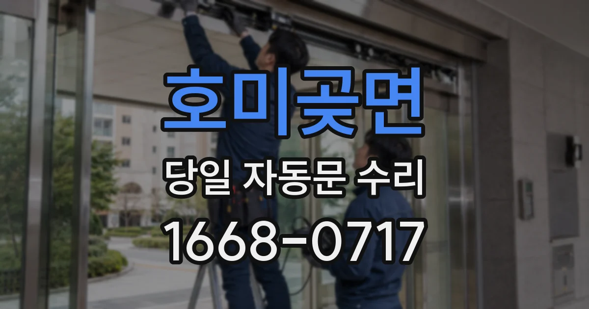 호미곶면 당일 자동문 수리