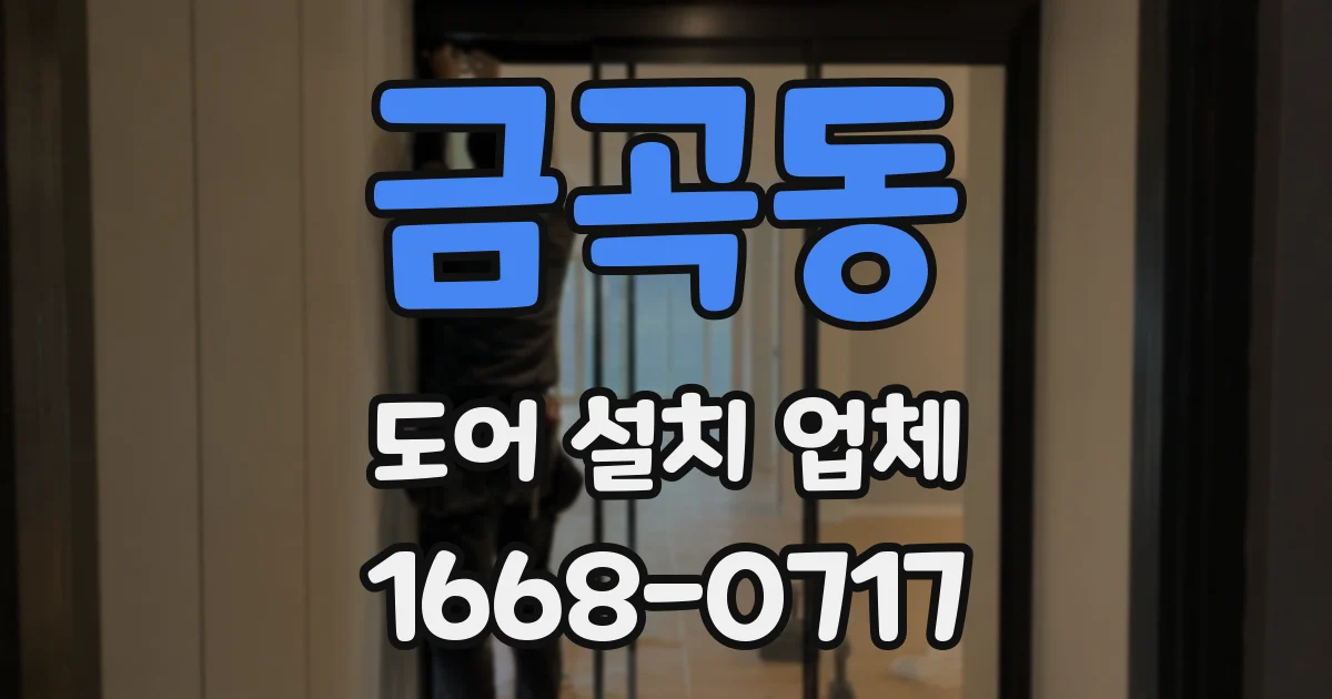 금곡동 도어 설치 업체