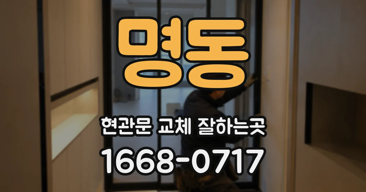 명동 현관문 교체 잘하는곳