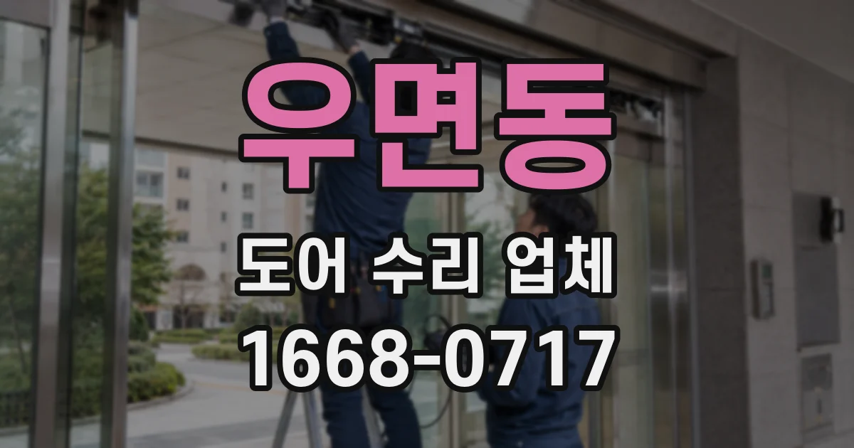 우면동 도어 수리 업체