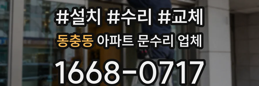 동충동 아파트 문수리 업체