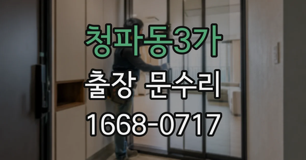 청파동3가 출장 문수리