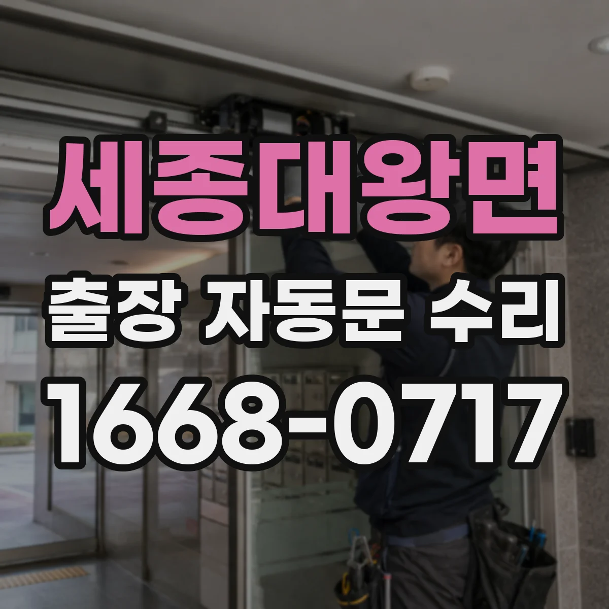 세종대왕면 출장 자동문 수리