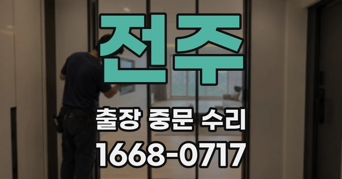 전주 출장 중문 수리