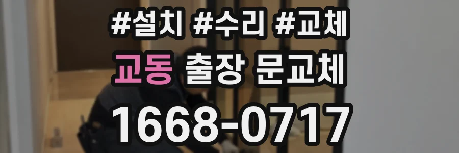 교동 출장 문교체