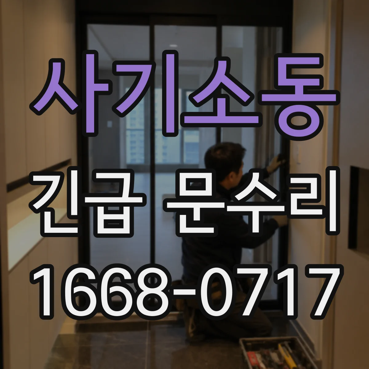 사기소동 긴급 문수리
