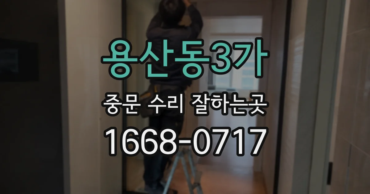 용산동3가 중문 수리 잘하는곳
