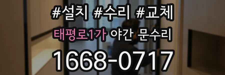 태평로1가 야간 문수리