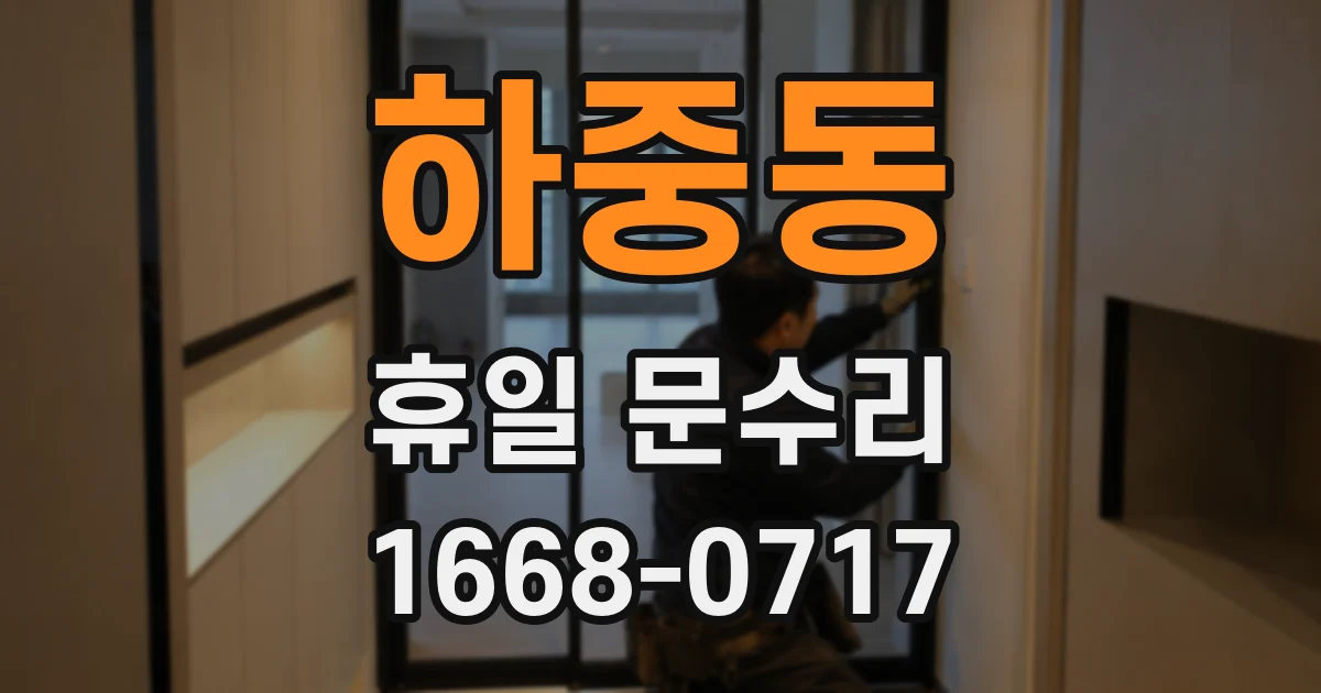 하중동 휴일 문수리