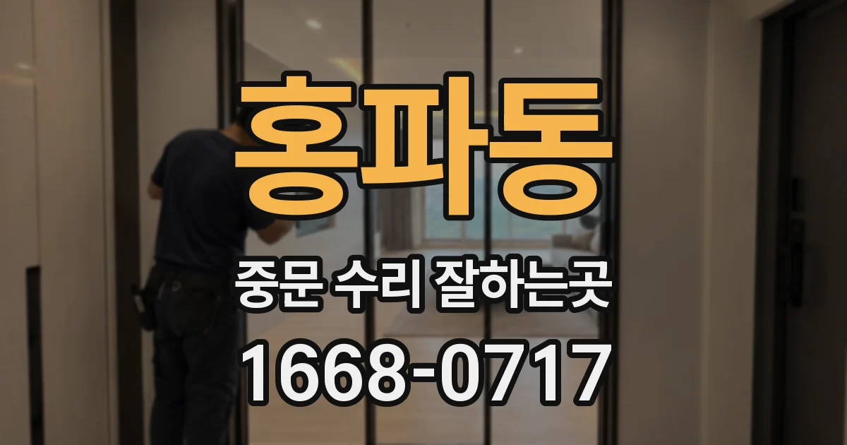 홍파동 중문 수리 잘하는곳