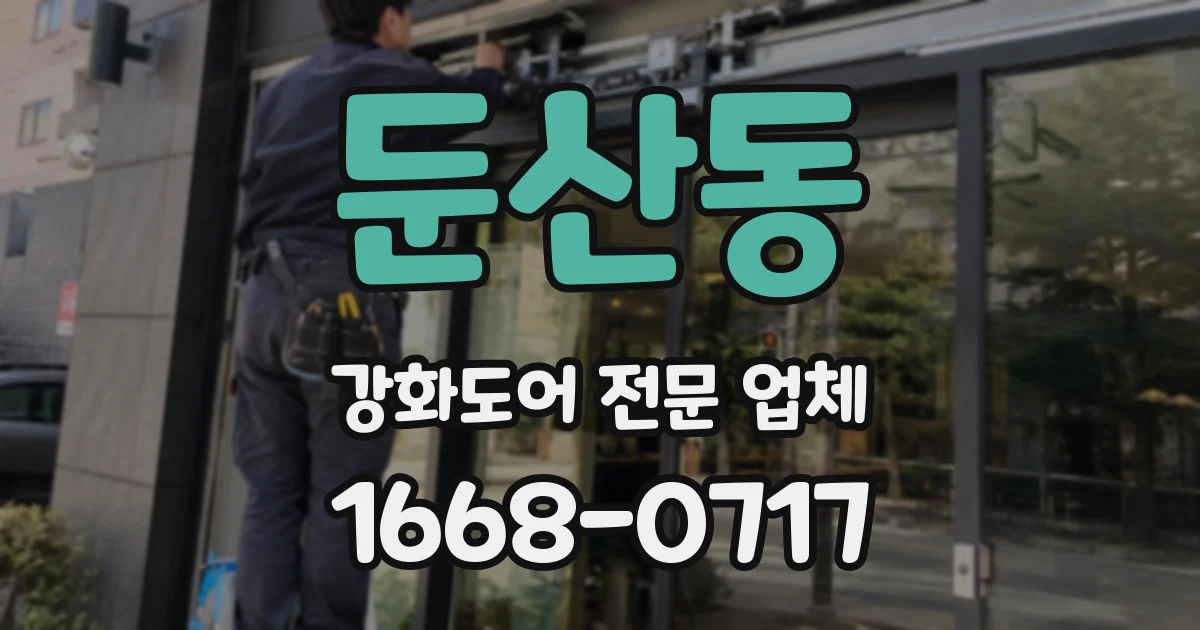둔산동 강화도어 전문 업체