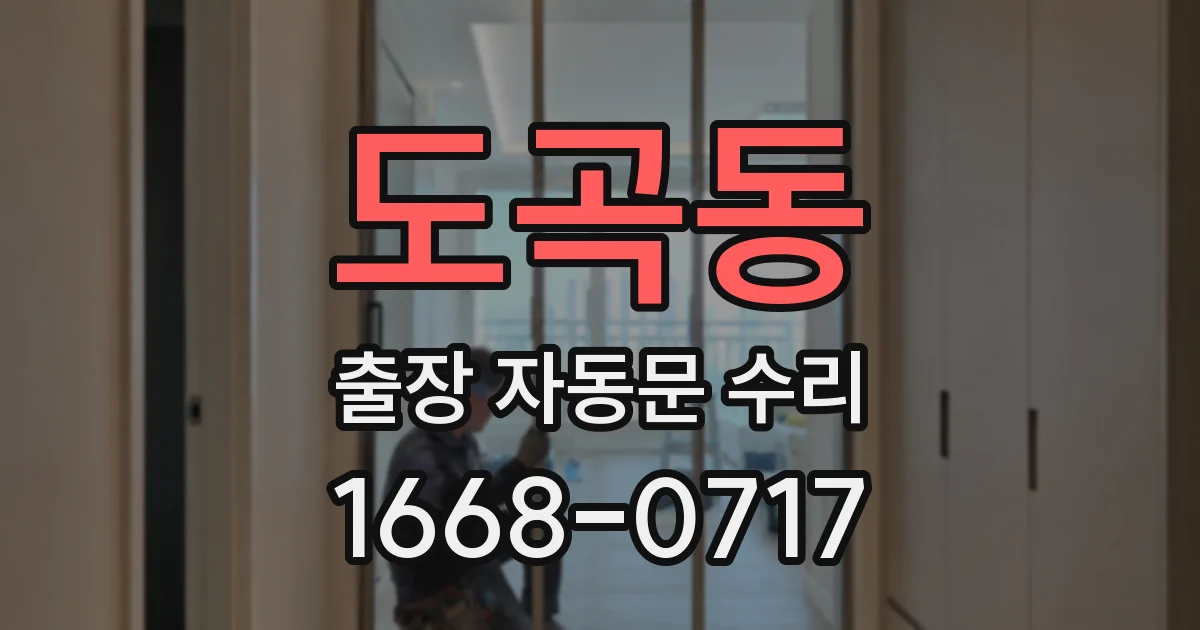 도곡동 출장 자동문 수리