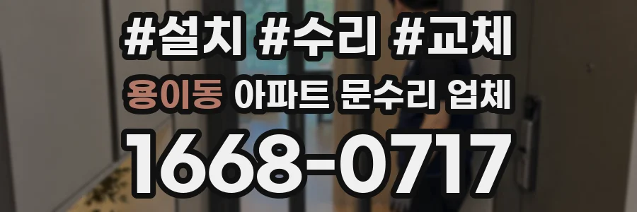 용이동 아파트 문수리 업체