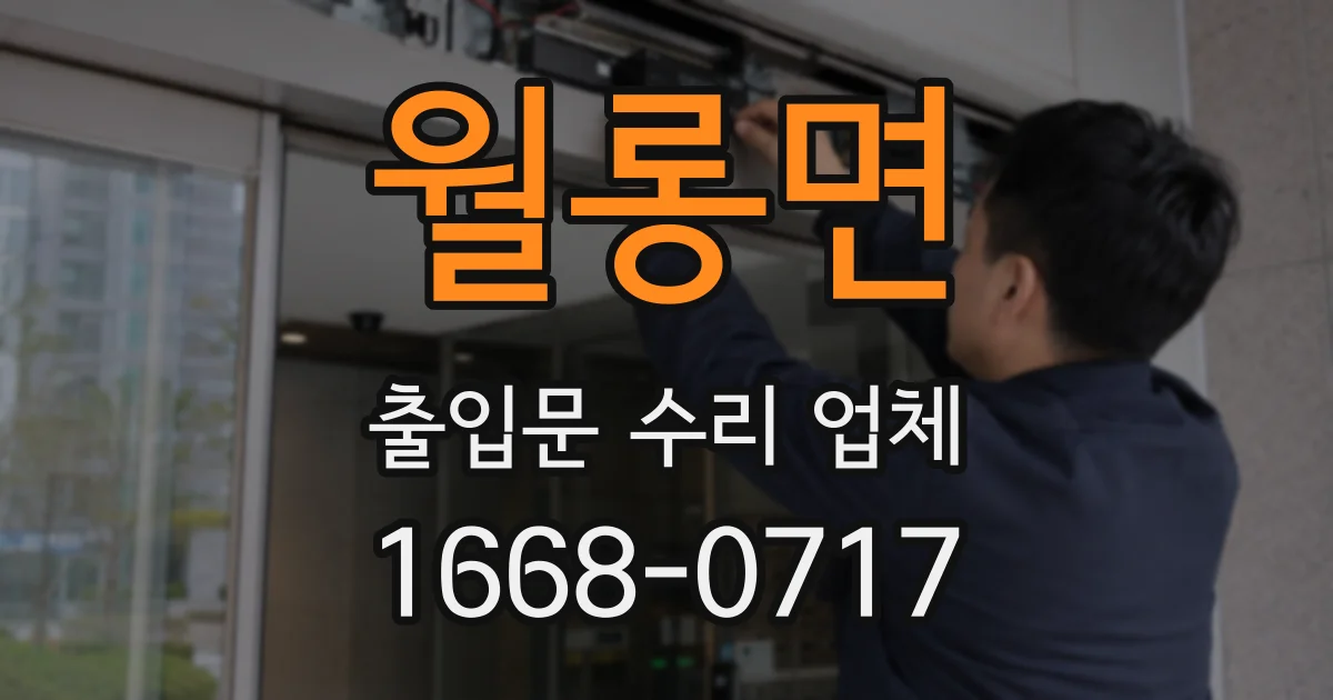 월롱면 출입문 수리 업체