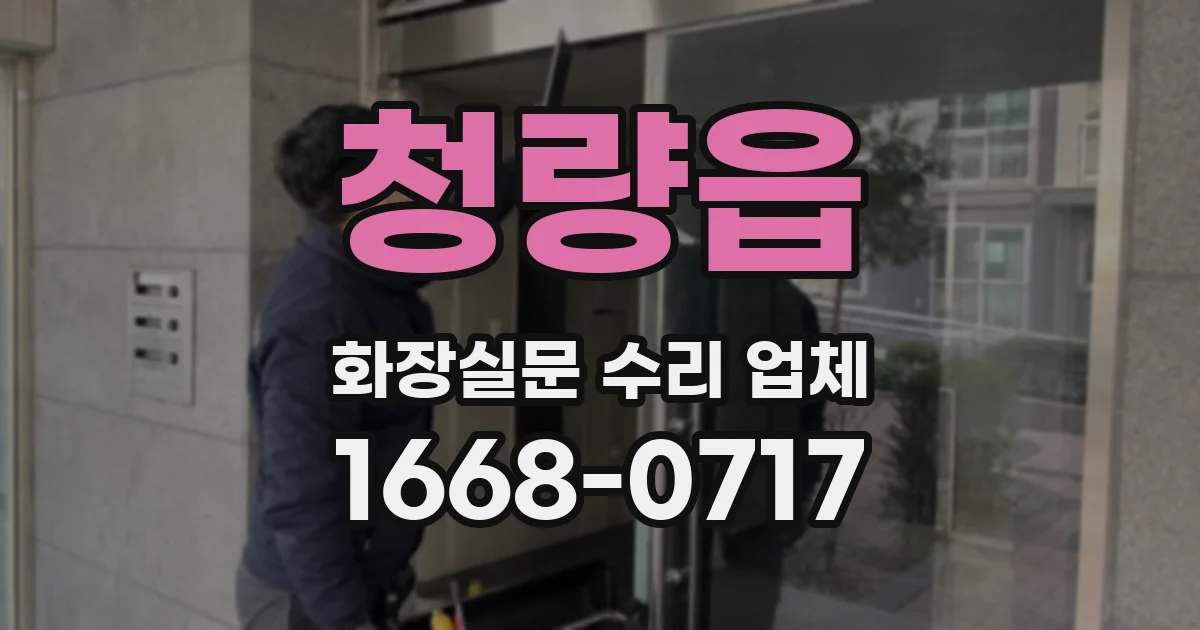 청량읍 화장실문 수리 업체