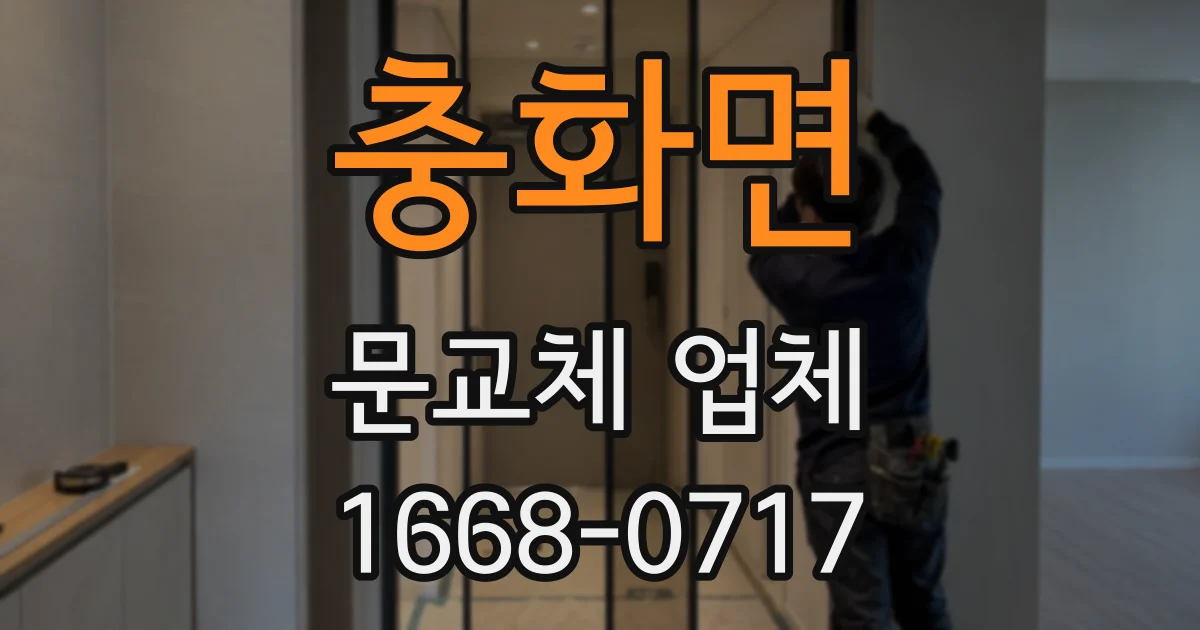 충화면 문교체 업체