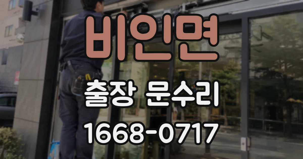 비인면 출장 문수리
